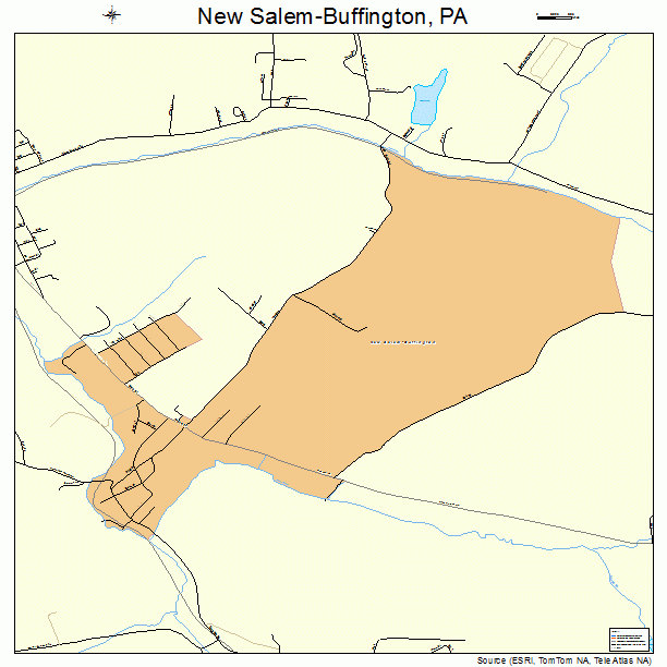 New Salem-Buffington, PA street map