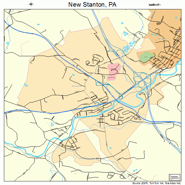 New Stanton, PA street map