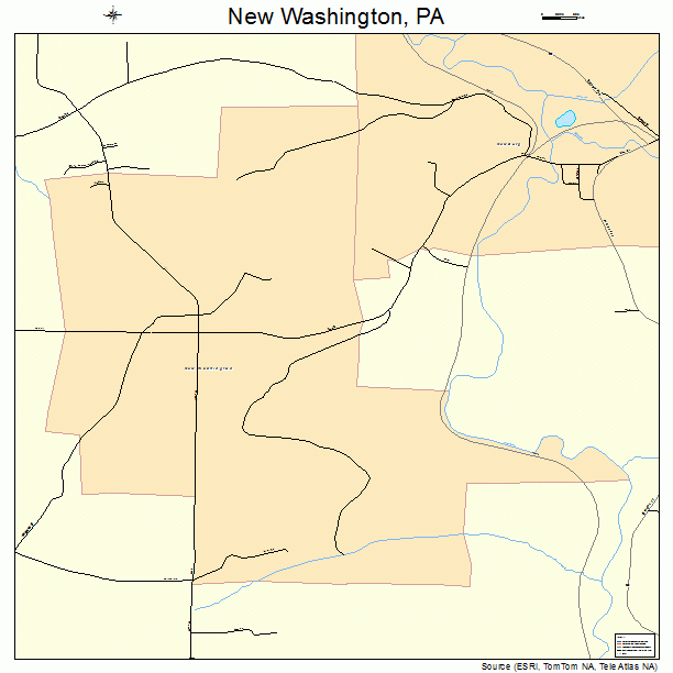 New Washington, PA street map