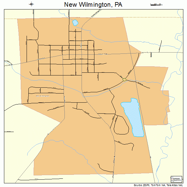 New Wilmington, PA street map