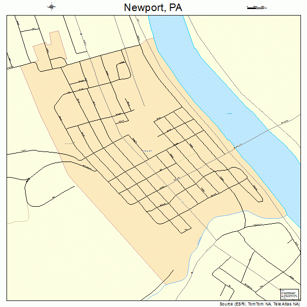 Newport, PA street map