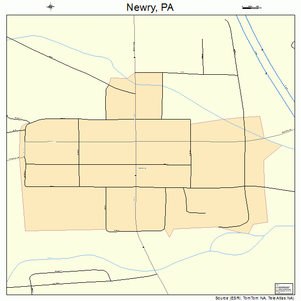 Newry, PA street map