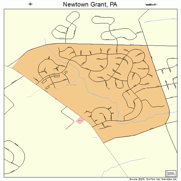 Newtown Grant, PA street map