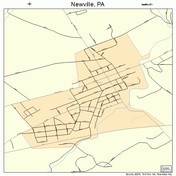 Newville, PA street map