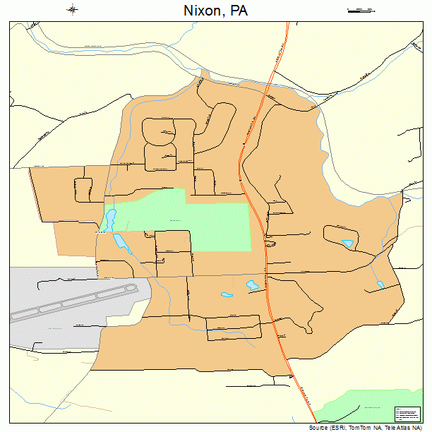 Nixon, PA street map
