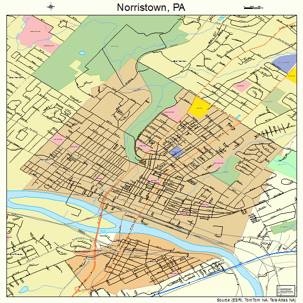 Norristown, PA street map