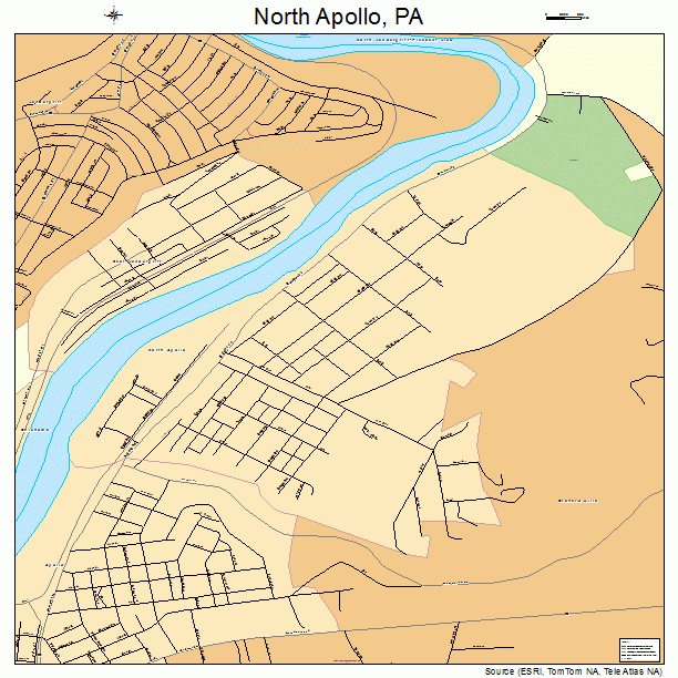 North Apollo, PA street map