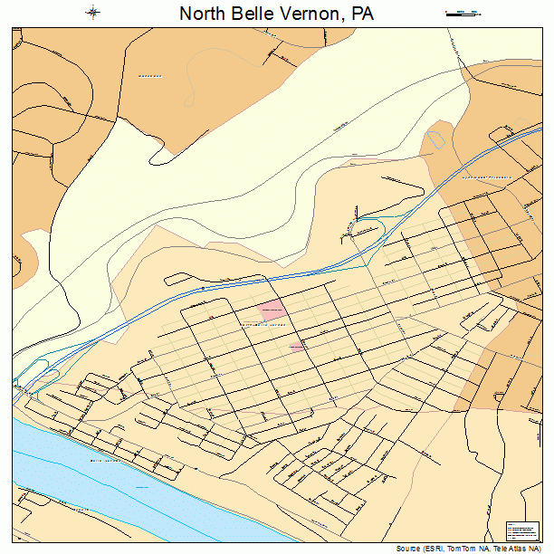 North Belle Vernon, PA street map