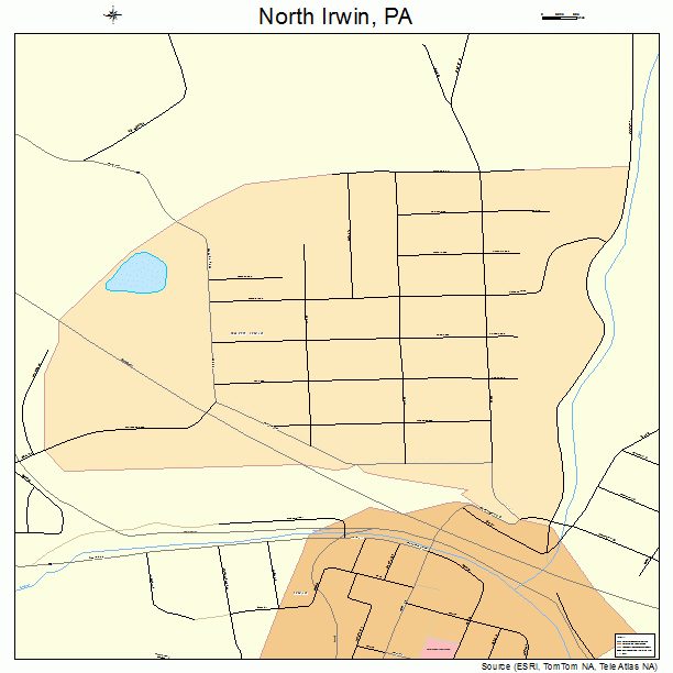 North Irwin, PA street map