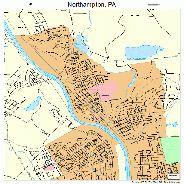 Northampton, PA street map