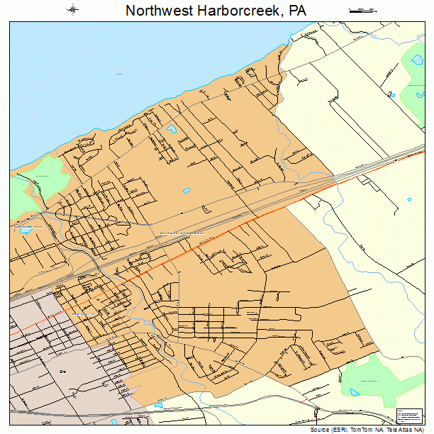 Northwest Harborcreek, PA street map