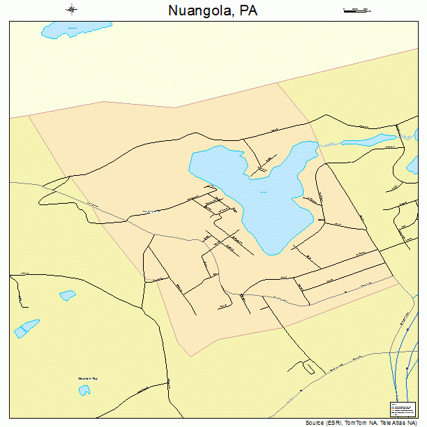Nuangola, PA street map