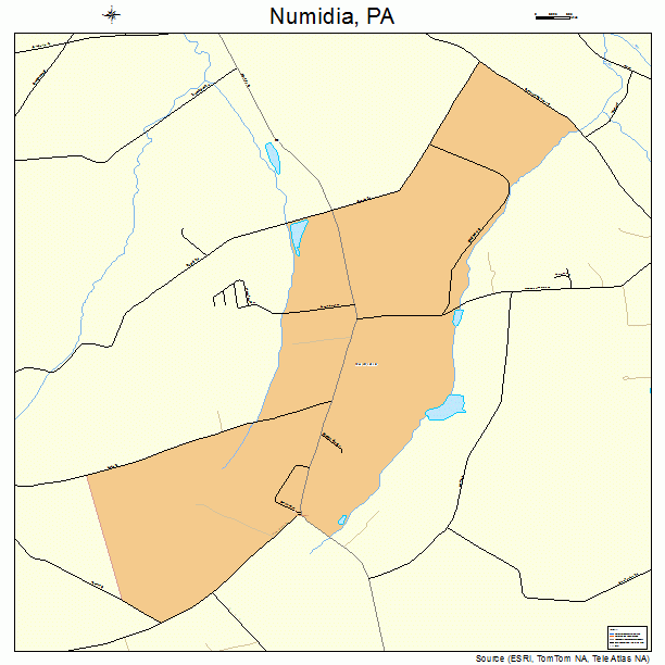 Numidia, PA street map