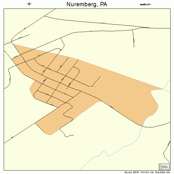 Nuremberg, PA street map