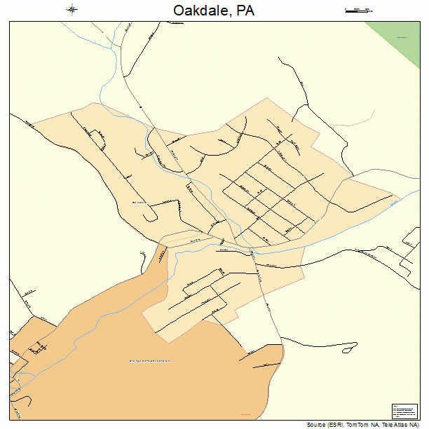 Oakdale, PA street map