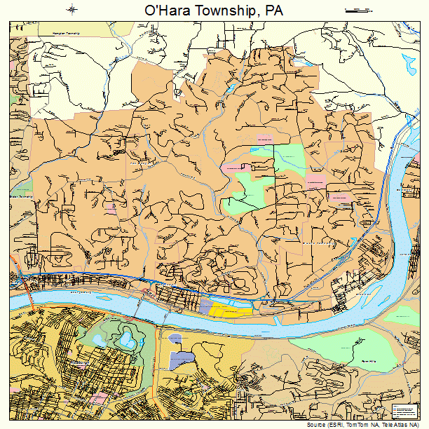 O'Hara Township, PA street map