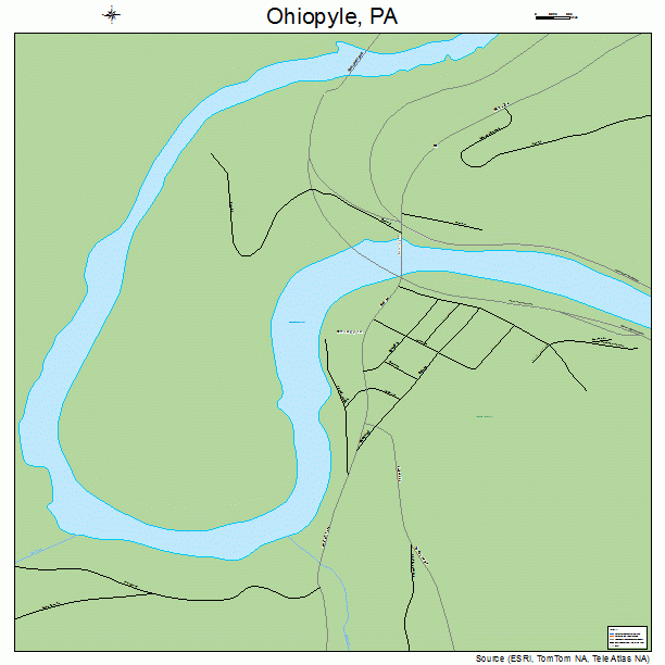 Ohiopyle, PA street map