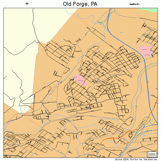 Old Forge, PA street map