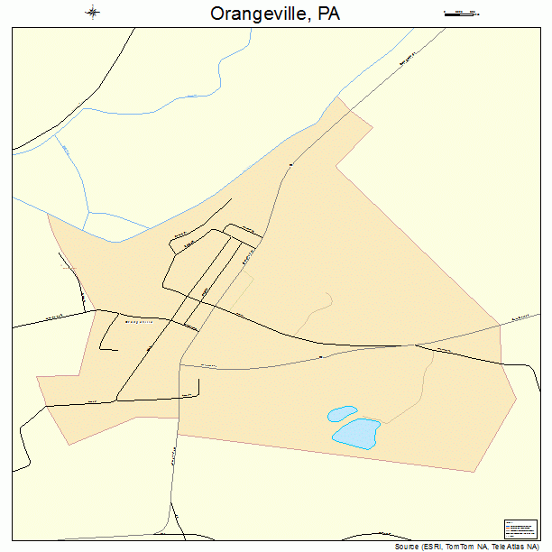 Orangeville, PA street map