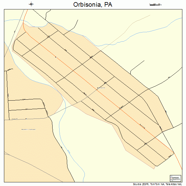 Orbisonia, PA street map