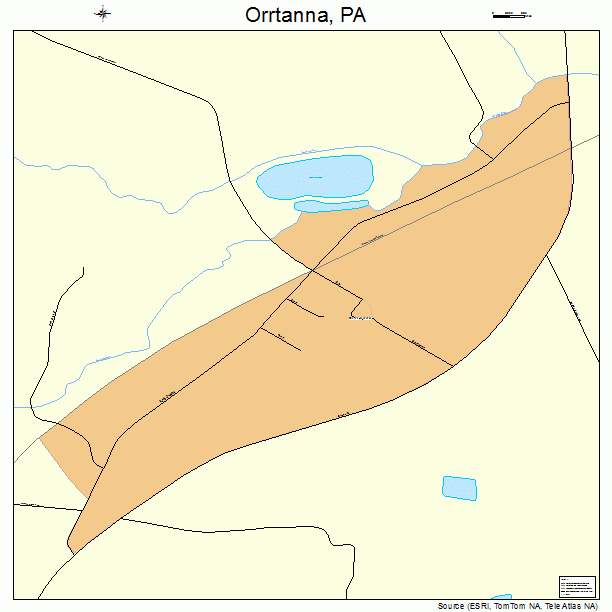 Orrtanna, PA street map