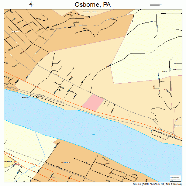 Osborne, PA street map