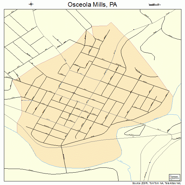 Osceola Mills, PA street map