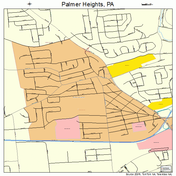 Palmer Heights, PA street map