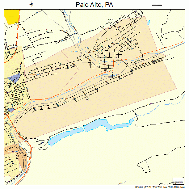 Palo Alto, PA street map