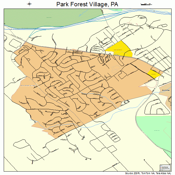 Park Forest Village, PA street map