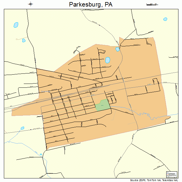 Parkesburg, PA street map