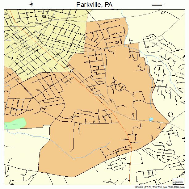 Parkville, PA street map