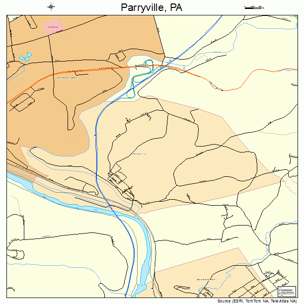 Parryville, PA street map