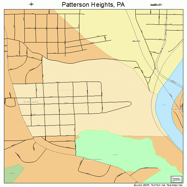 Patterson Heights, PA street map