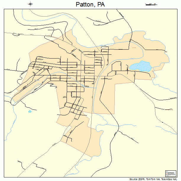 Patton, PA street map