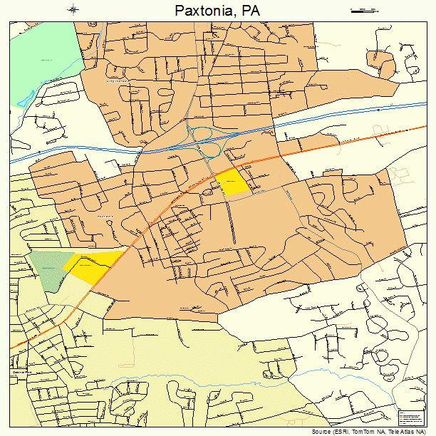 Paxtonia, PA street map