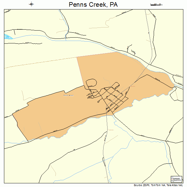 Penns Creek, PA street map