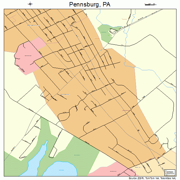 Pennsburg, PA street map