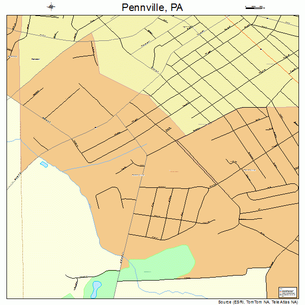 Pennville, PA street map
