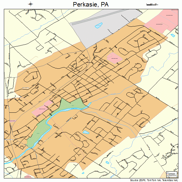 Perkasie, PA street map
