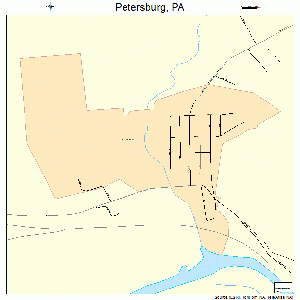 Petersburg, PA street map