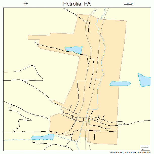 Petrolia, PA street map
