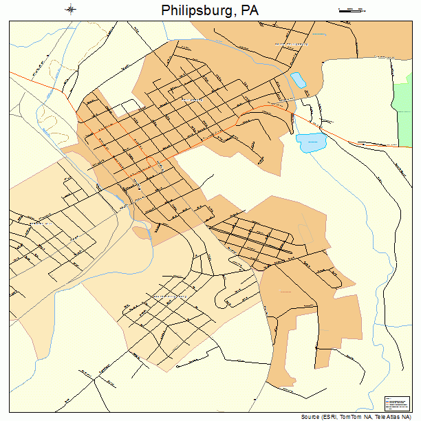 Philipsburg, PA street map