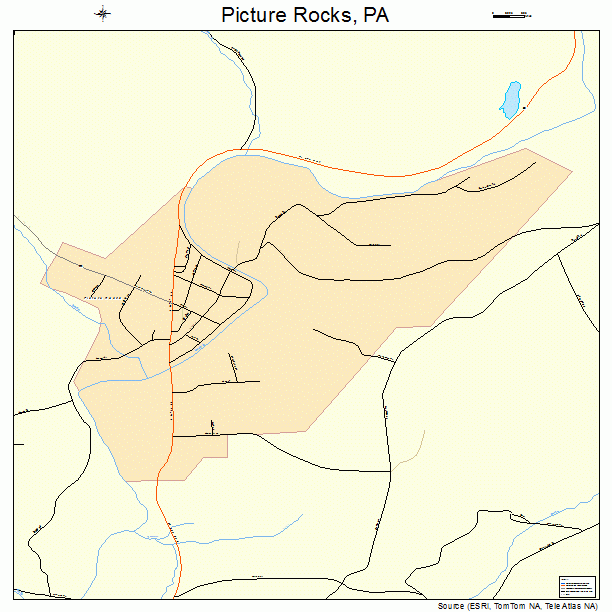 Picture Rocks, PA street map