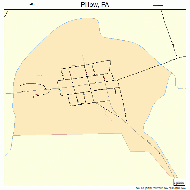 Pillow, PA street map