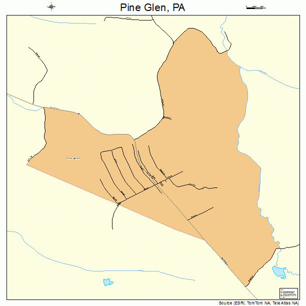 Pine Glen, PA street map