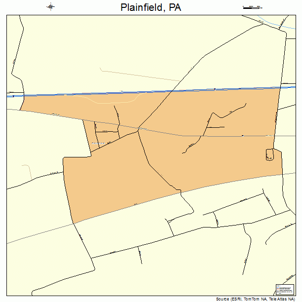 Plainfield, PA street map