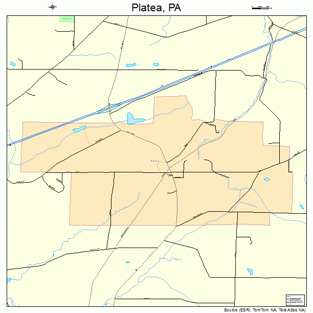 Platea, PA street map