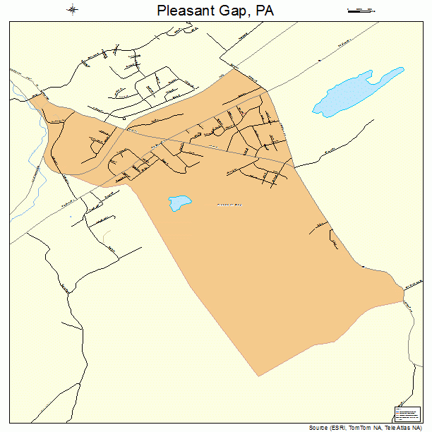 Pleasant Gap, PA street map