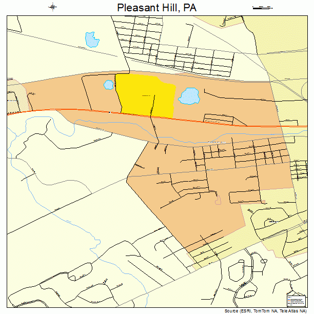 Pleasant Hill, PA street map